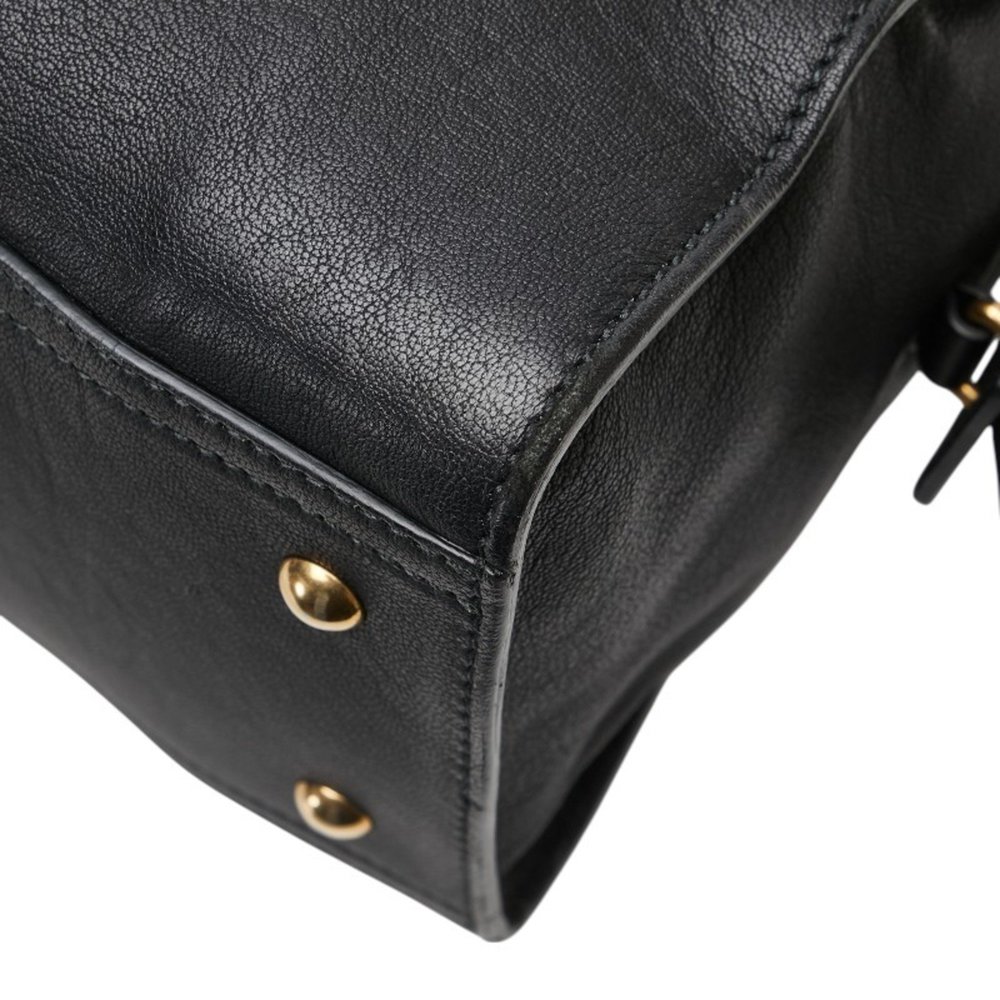 SAINT LAURENT Black Leather Bag - Picture 6 of 13